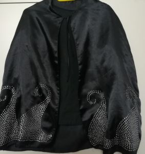 Kids Costumes to Hire - Zorro - Cape with silver dots & shirt
